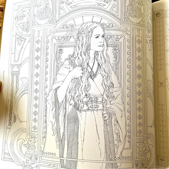 GAME OF THRONES Coloring Book HBO NWT never colored in - Picture 7 of 12